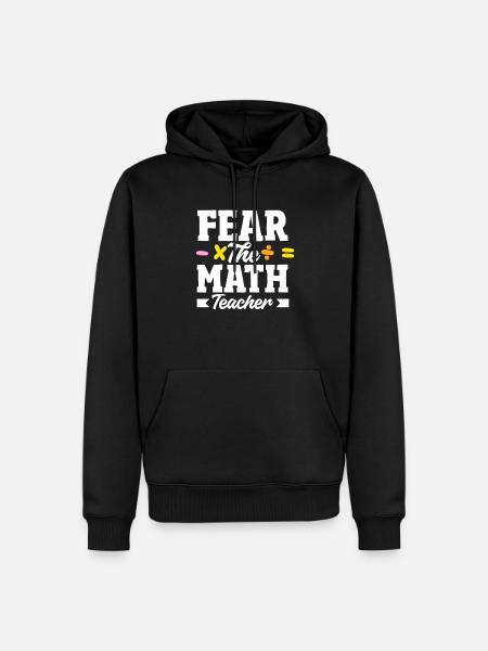 Math Teacher Math Gift - Men’s Premium Organic Hoodie - black