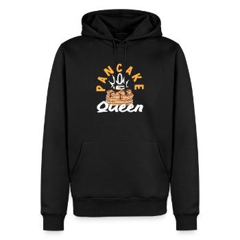 Crêpes Couronne de Reine Crêpes - Sweat à capuche Premium bio Homme - noir - Devant - Nico (187cm)