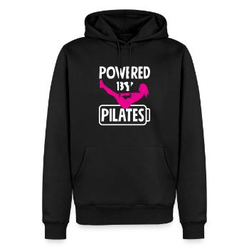 Motivation pour le Pilates : propulsé par le Pilates - Sweat à capuche Premium bio Homme - noir - Devant - Nico (187cm)