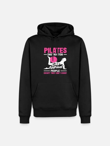 Pilates Instructor Funny Saying - Men’s Premium Organic Hoodie - black