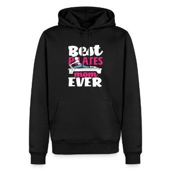 Pilates Meilleure maman de Pilates de tous les temps - Sweat à capuche Premium bio Homme - noir - Devant - Nico (187cm)