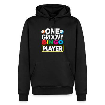 Bingo Ein Grooviger Bingo Spieler - Männer Premium Bio Hoodie - Schwarz - Vorne - Nico (187cm)