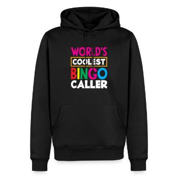 L’appelant de bingo le plus cool pour les joueurs de bingo - Sweat à capuche Premium bio Homme - noir - Devant - Nico (187cm)