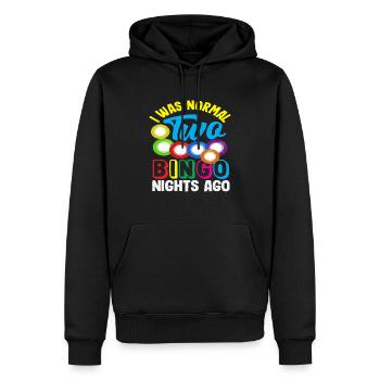 Bingo Spieler Vor Zwei Nächten Normal - Männer Premium Bio Hoodie - Schwarz - Vorne - Nico (187cm)