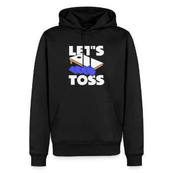 Cornhole Lover Jetons - Sweat à capuche Premium bio Homme - noir - Devant - Nico (187cm)