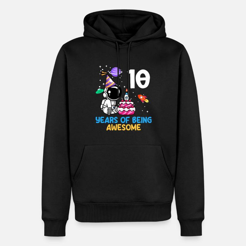 Célébration de 10 ans d’excellence - Sweat à capuche Premium bio Homme - noir