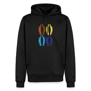 Bunte Shaker Kunst Für Barkeeper - Männer Premium Bio Hoodie - Schwarz - Vorne - Nico (187cm)