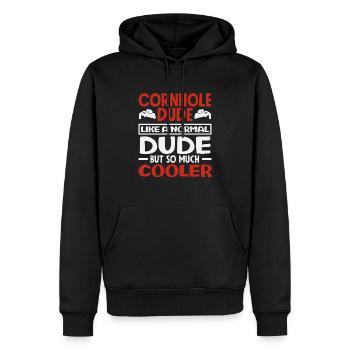 Cornhole Dude Cooler Cornhole Lover - Männer Premium Bio Hoodie - Schwarz - Vorne - Nico (187cm)