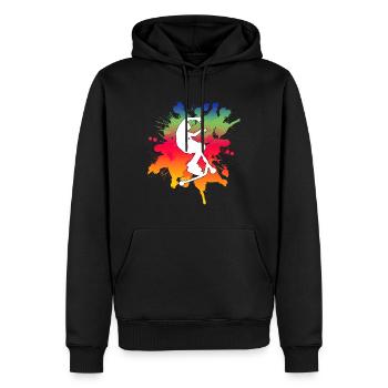 Freestyle Scooter - Männer Premium Bio Hoodie - Schwarz - Vorne - Nico (187cm)