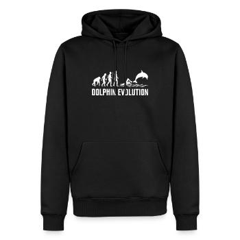 delfine meeressäugetiere fische springen freundlic - Männer Premium Bio Hoodie - Schwarz - Vorne - Nico (187cm)