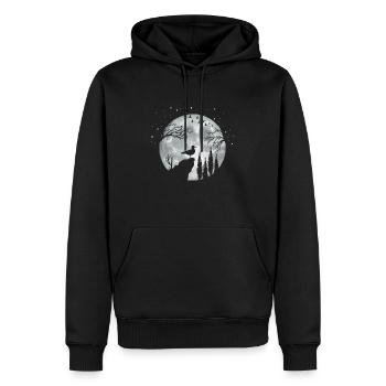 Seagull Seagull - Men’s Premium Organic Hoodie - black - Front - Nico (187cm)