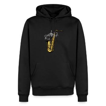Spielmannszug Fanfarenzug Saxophon Saxofon - Männer Premium Bio Hoodie - Schwarz - Vorne - Nico (187cm)