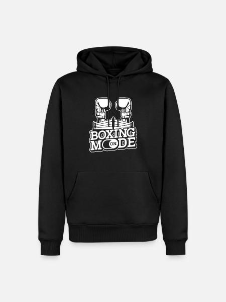 Boxen Boxing Boxer Boxkampf Kämpfer - Männer Premium Bio Hoodie - Schwarz