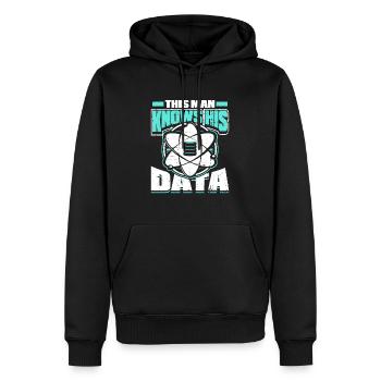 Big Data Science Engineer Scientist Analyst - Männer Premium Bio Hoodie - Schwarz - Vorne - Nico (187cm)