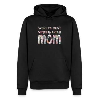 World's Best Veterinarian Mom Animal Doctor - Men’s Premium Organic Hoodie - black - Front - Nico (187cm)