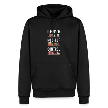 Bookworm Bookworm Book Reading - Men’s Premium Organic Hoodie - black - Front - Nico (187cm)