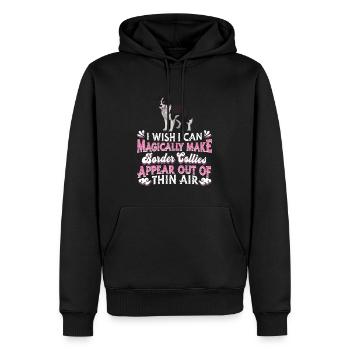 Border Collie Hund - Männer Premium Bio Hoodie - Schwarz - Vorne - Nico (187cm)