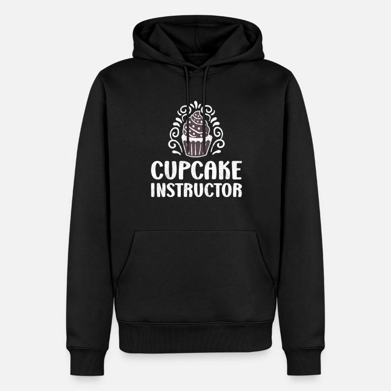 Cupcake Instructor - Männer Premium Bio Hoodie - Schwarz