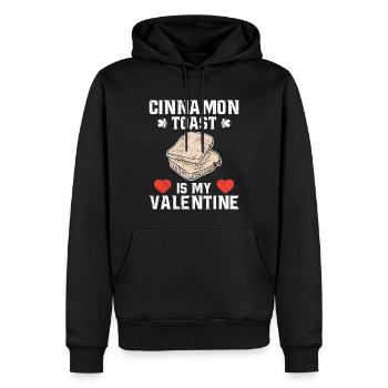 Cinnamon Toast Is My Valentine - Männer Premium Bio Hoodie - Schwarz - Vorne - Nico (187cm)