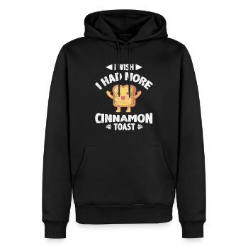 I Wish I Had More Cinnamon Toast - Männer Premium Bio Hoodie - Schwarz - Vorne - Nico (187cm)