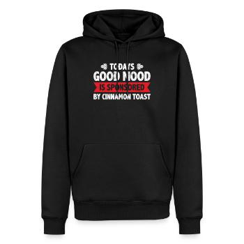 Today Good Mood Is Sponsored By Cinnamon - Männer Premium Bio Hoodie - Schwarz - Vorne - Nico (187cm)