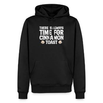 There Is Always Time For Cinnamon Toast - Männer Premium Bio Hoodie - Schwarz - Vorne - Nico (187cm)