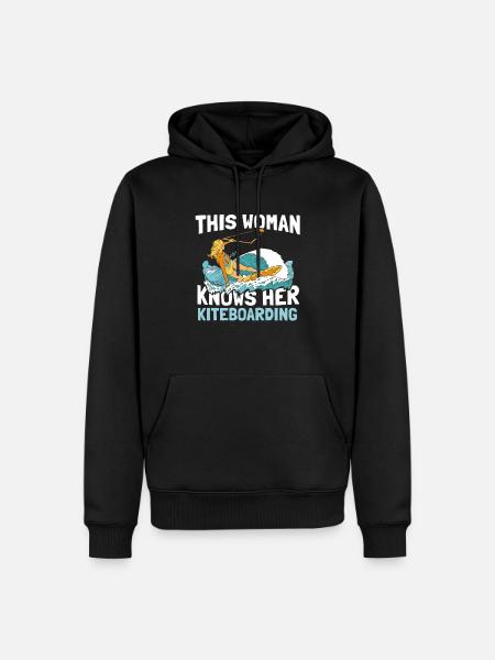 Kitesurfing Kiteboarding Kite Kite Kiten - Men’s Premium Organic Hoodie - black