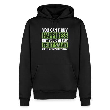 Vous ne pouvez pas acheter le bonheur - Sweat à capuche Premium bio Homme - noir - Devant - Nico (187cm)