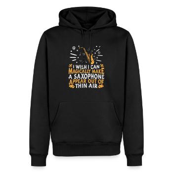 Sax Saxophon Saxofon Musiker Jazz - Männer Premium Bio Hoodie - Schwarz - Vorne - Nico (187cm)