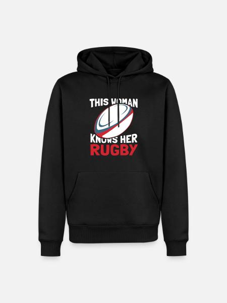 Rugby - Men’s Premium Organic Hoodie - black