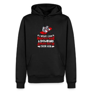 Snowboard Snowboarder Snowboarding - Men’s Premium Organic Hoodie - black - Front - Nico (187cm)