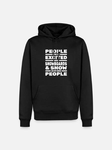 Snowboard Snowboarder Snowboarding - Men’s Premium Organic Hoodie - black