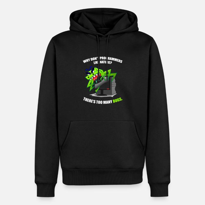 Programmierer Coder Software Entwickler - Männer Premium Bio Hoodie - Schwarz