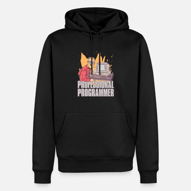 Programmierer Coder Software Entwickler - Männer Premium Bio Hoodie - Schwarz