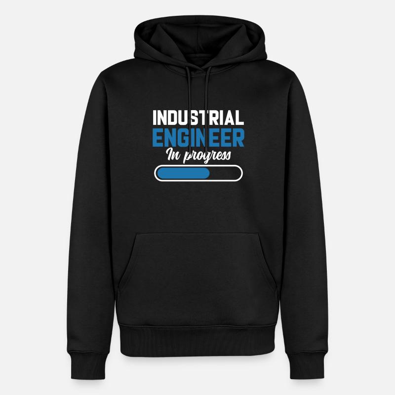 Industrial Engineer In Progress - Men’s Premium Organic Hoodie - black