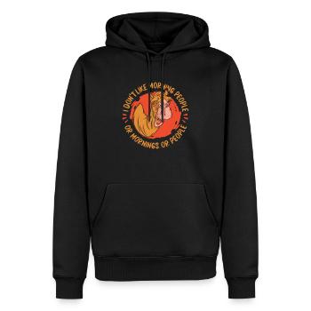 Les chameaux piétinent le dromadaire animal - Sweat à capuche Premium bio Homme - noir - Devant - Nico (187cm)