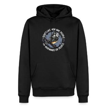 Oiseaux Oiseaux - Sweat à capuche Premium bio Homme - noir - Devant - Nico (187cm)