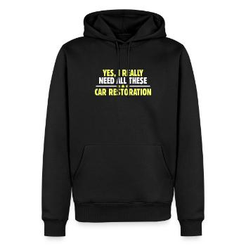 Yes I Need All These Car Restoration - Männer Premium Bio Hoodie - Schwarz - Vorne - Nico (187cm)