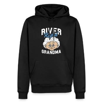 Rafting Wildwasser Kanu Kajak - Männer Premium Bio Hoodie - Schwarz - Vorne - Nico (187cm)