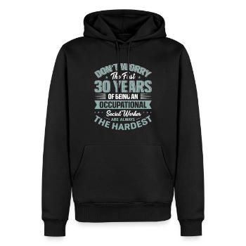 Being An Occupationl Social Worker - Männer Premium Bio Hoodie - Schwarz - Vorne - Nico (187cm)