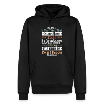 Occupational Worker Smart Profession - Männer Premium Bio Hoodie - Schwarz - Vorne - Nico (187cm)