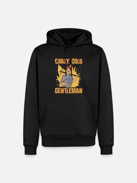 Gold Mining Gold Mine - Men’s Premium Organic Hoodie - black