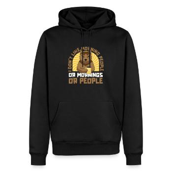 Australischer Rinderhund Hund - Männer Premium Bio Hoodie - Schwarz - Vorne - Nico (187cm)