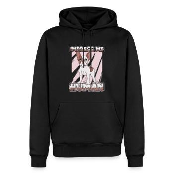 French Bulldog Frenchie Französische Bulldogge - Männer Premium Bio Hoodie - Schwarz - Vorne - Nico (187cm)