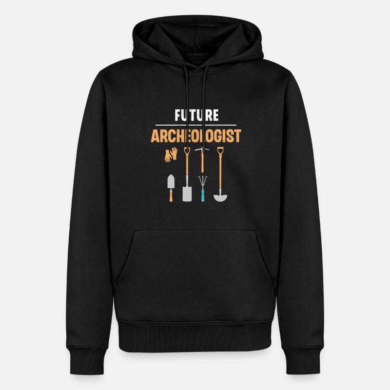 Futur archéologue Archéologie Profession d’avocat - Sweat à capuche Premium bio Homme - noir