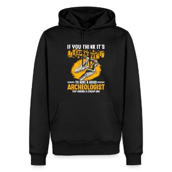Archaeology Job Profession Work Archaeologist - Men’s Premium Organic Hoodie - black - Front - Nico (187cm)