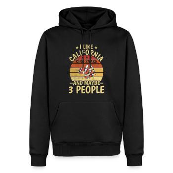 California King Snake And Maybe 3 People Reptile - Männer Premium Bio Hoodie - Schwarz - Vorne - Nico (187cm)