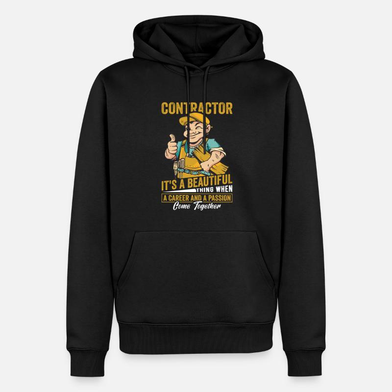 Entrepreneur général Construction Bricoleur Constructeur - Sweat à capuche Premium bio Homme - noir