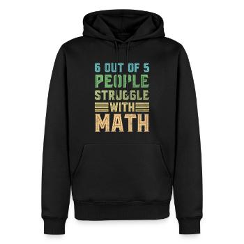 Math Jokes Mathmatician Teacher Math Mathematics - Männer Premium Bio Hoodie - Schwarz - Vorne - Nico (187cm)