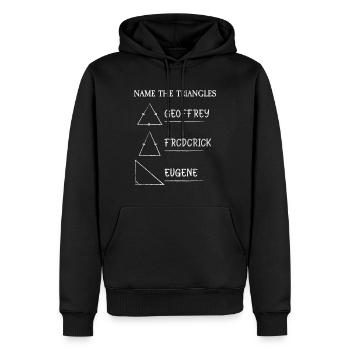 Math Jokes Mathmatician Teacher Math Mathematics - Men’s Premium Organic Hoodie - black - Front - Nico (187cm)